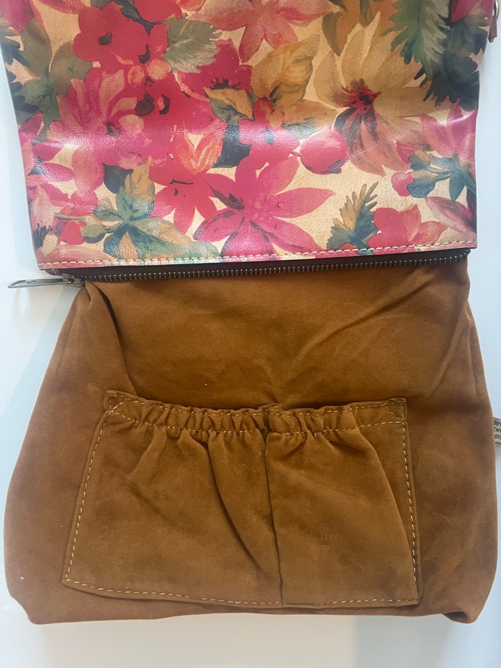 Patricia Nash Vintage Valarie Floral Fold Over Leather Wristlet Clutch Handbag - Picture 15 of 15